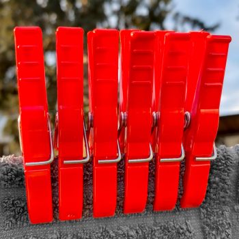 50 Wäscheklammern Kunststoff | Die extra Starke | Luran | wähle deine Farbe